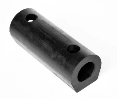 Extruded rubber D shape fender for marine (3)